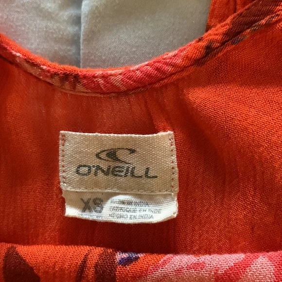 O’Neill floral boho summer tank XS oversized adjustable straps never worn - Picture 7 of 13